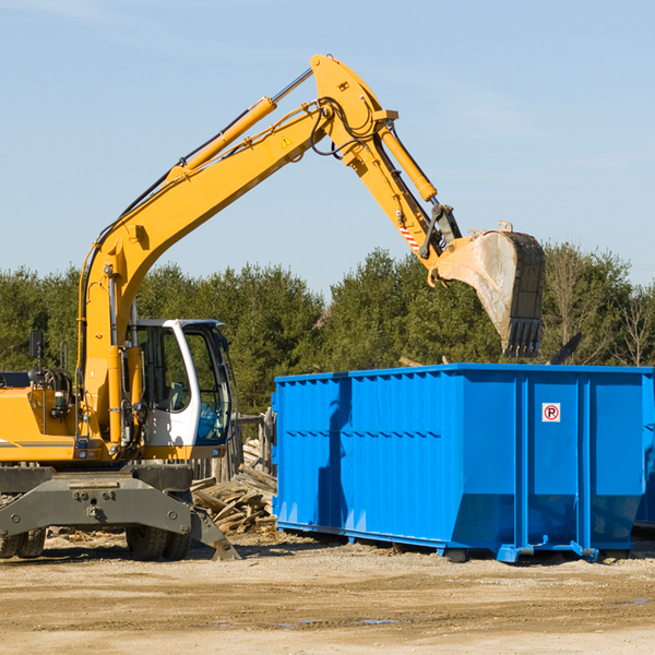 can i choose the location where the residential dumpster will be placed in Hillsview